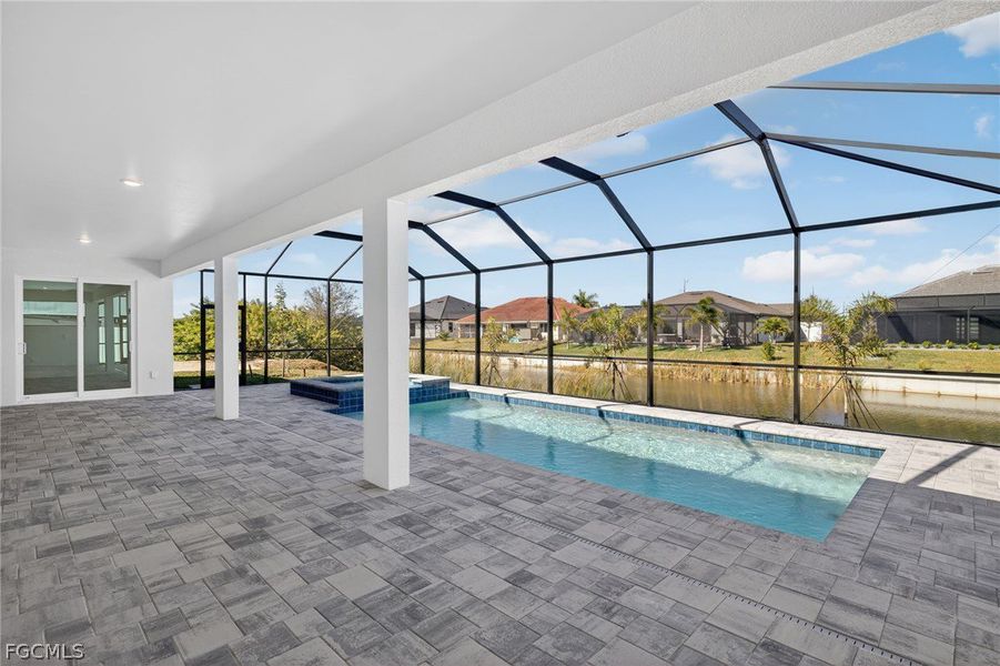Exterior details and patio area of a home in Cape Coral, Cape Coral (Image 28).