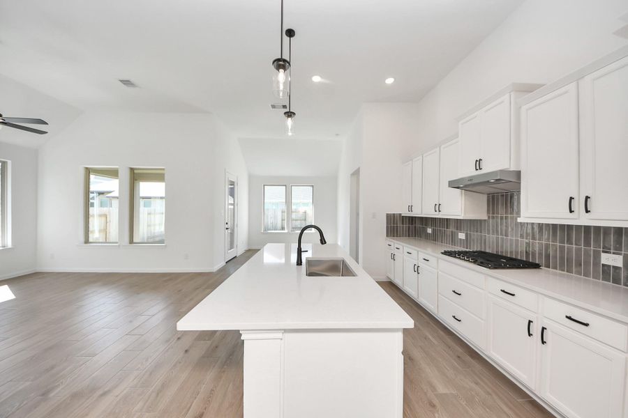 Furnished interior view inside a new home in 50' Traditional Homes at Elyson, Katy (Image 15). Furnished interior view inside a new home in 50' Traditional Homes at Elyson, Katy (Image 15).