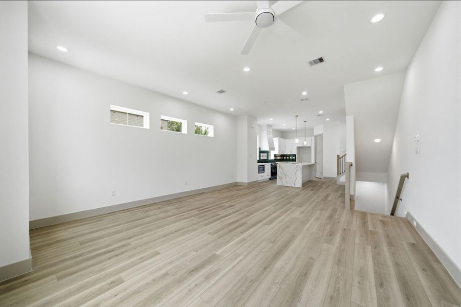 Large expansive space allowing for various furniture arrangements!
