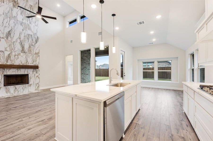 Furnished interior view inside a new home in Woodstone, Providence Village (Image 13). Furnished interior view inside a new home in Woodstone, Providence Village (Image 13).