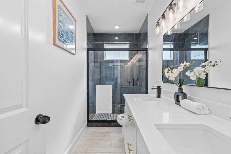 Furnished interior view inside a new home in , McDade (Image 11).