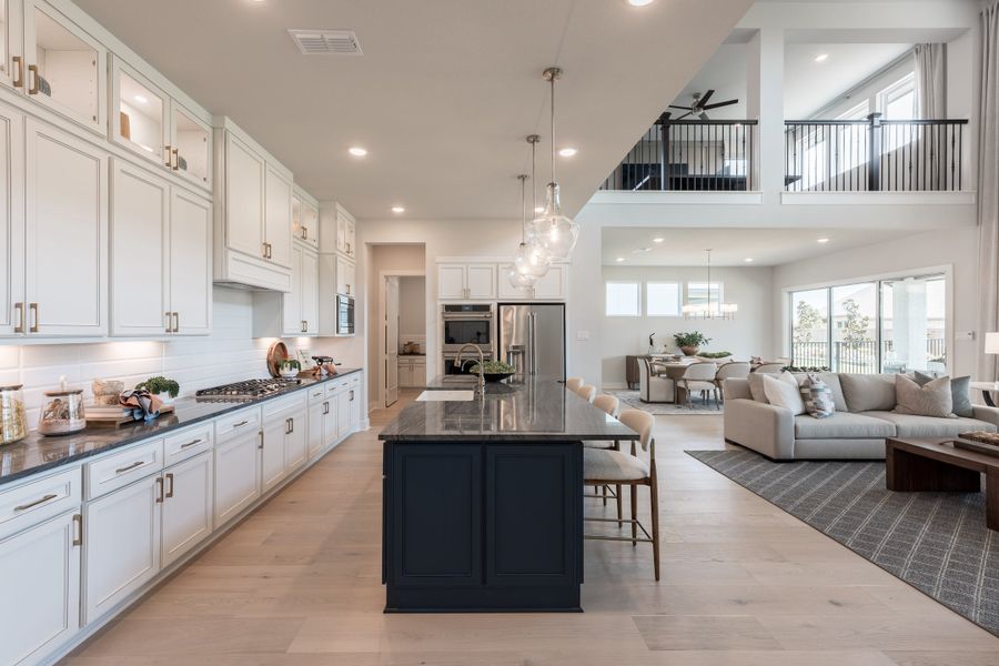 Representative furnished interior of a home built from the Woodbridge by Tri Pointe Homes in Bridgeland, Cypress (Image 8).