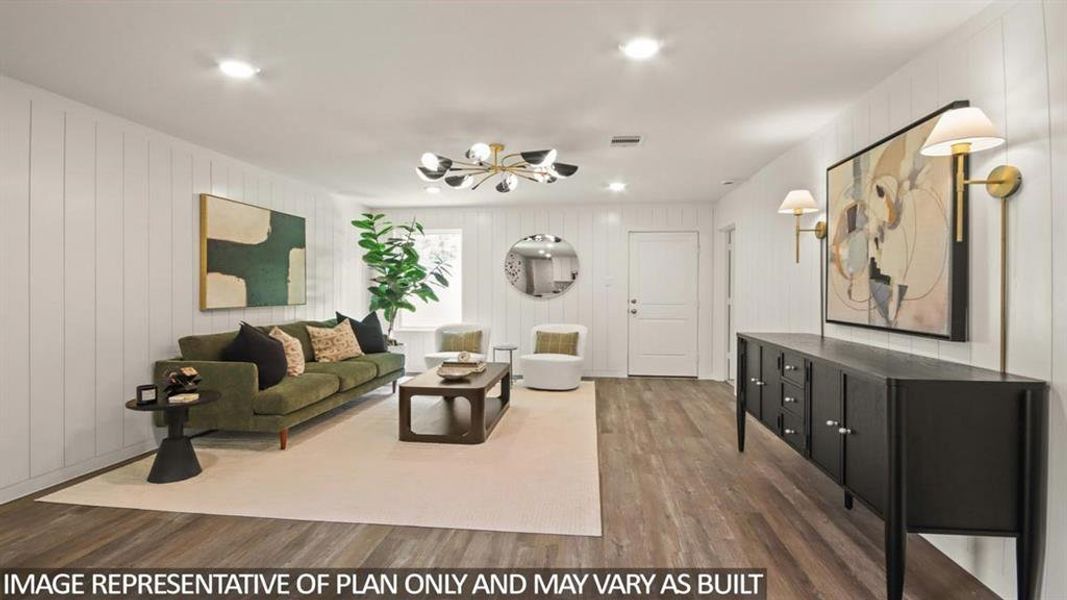 Furnished interior view inside a new home in Silverthorne, Conroe (Image 6).