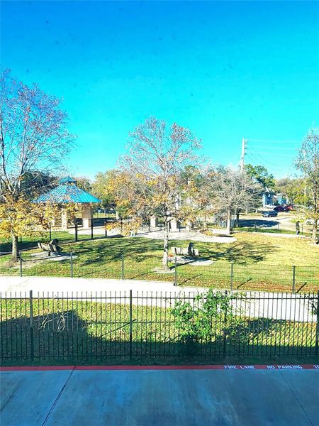 The view from the main bedroom windows. The main bedroom overlooks the park, providing a quiet, light-filled retreat The view from the main bedroom windows. The main bedroom overlooks the park, providing a quiet, light-filled retreat