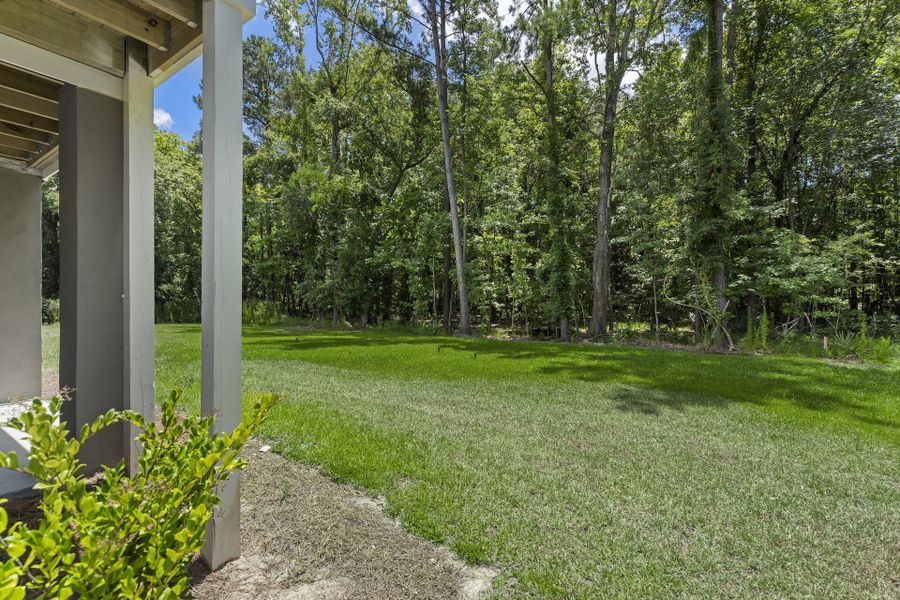 Exterior details and patio area of a home in Waterloo Estates, Johns Island (Image 25).