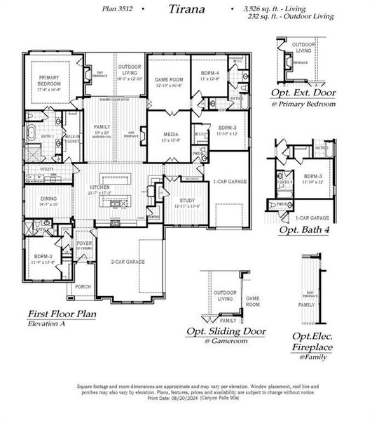 Tirana Floorplan Tirana Floorplan