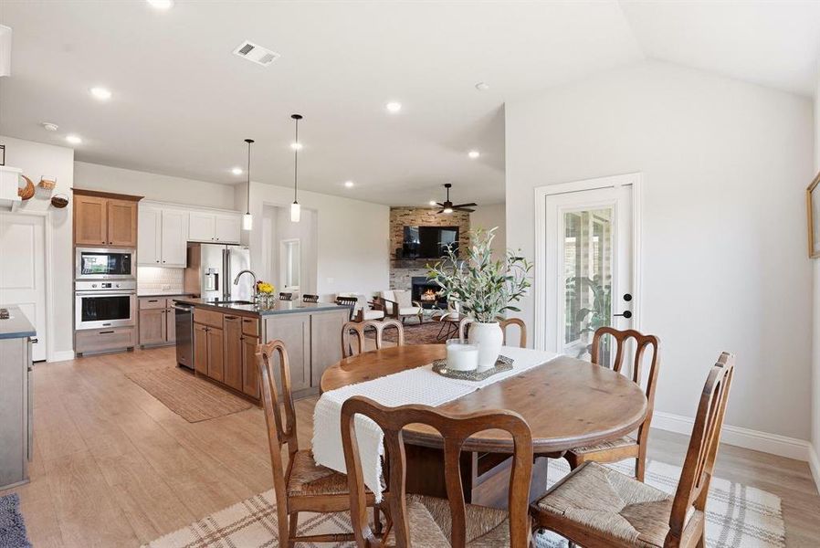 Furnished interior view inside a new home in Hayes Crossing, Midlothian (Image 17).