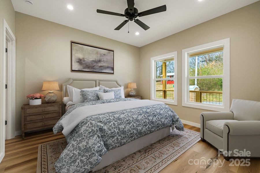 Primary Bedroom - Virtual Staging shown