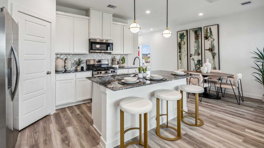 Furnished interior view inside a new home in Grand West, Houston (Image 3).