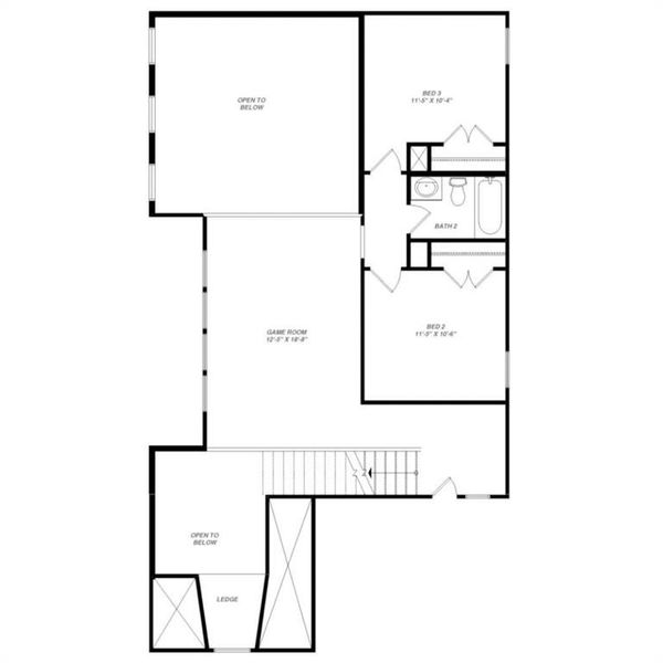 2D floor plan layout of this home in , Celina, TX (Image 3). 2D floor plan layout of this home in , Celina, TX (Image 3).