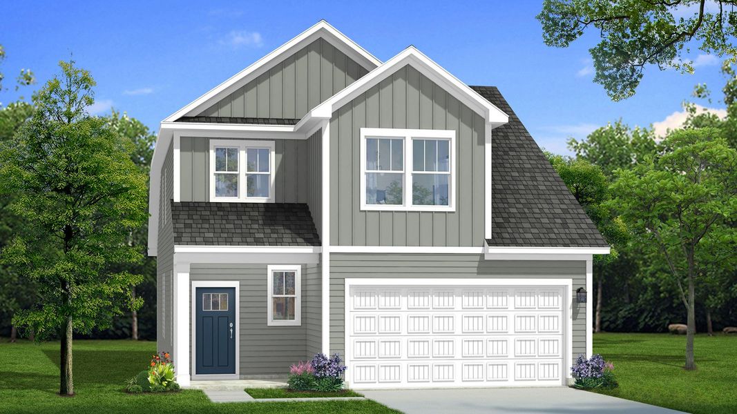 DRB Homes Freesia Home Plan Elevation 2 DRB Homes Freesia Home Plan Elevation 2