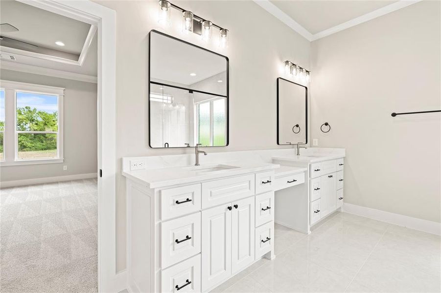 Furnished interior view inside a new home in Vintage Oaks, Weatherford (Image 13). Furnished interior view inside a new home in Vintage Oaks, Weatherford (Image 13).