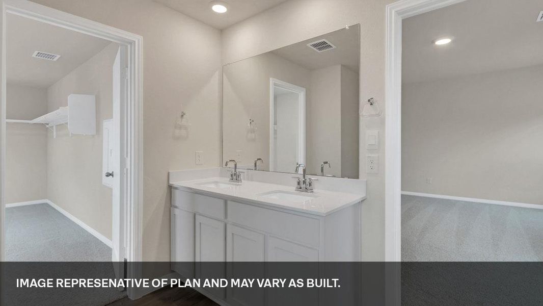 Furnished interior view inside a new home in Prairie Lakes, Buda (Image 11).