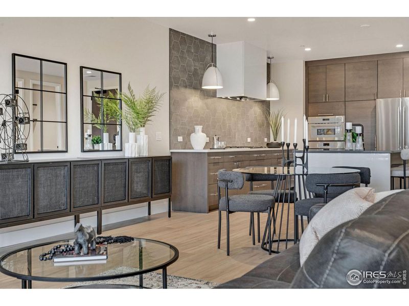 Furnished interior view inside a new home in , Loveland (Image 32).