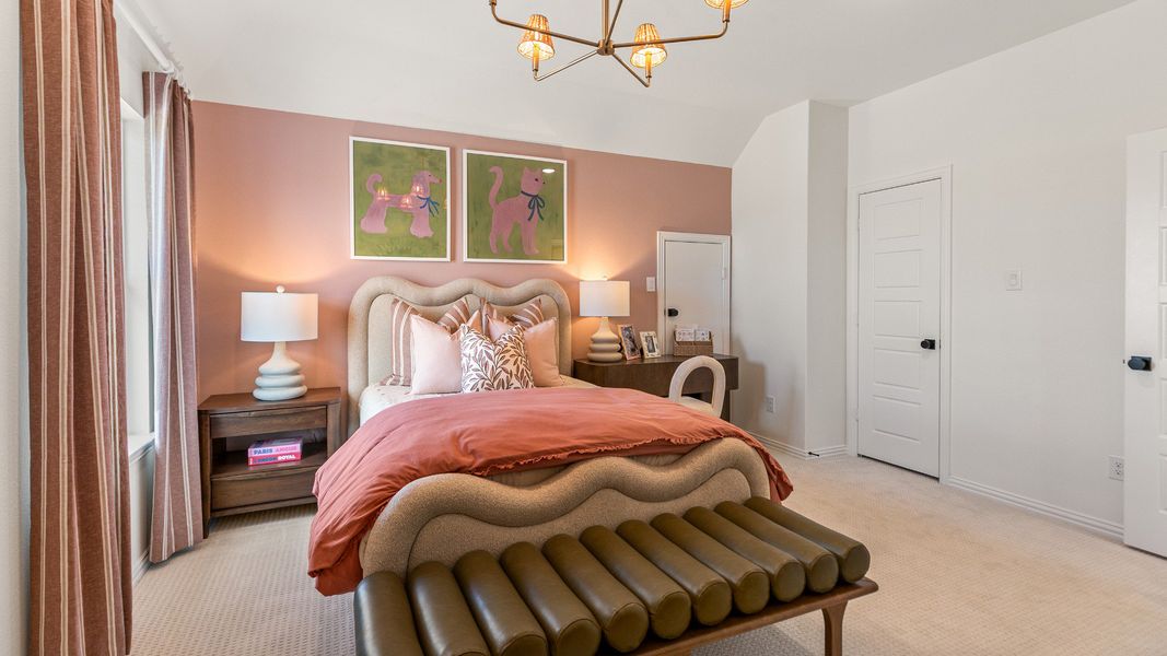 Representative furnished interior of a home built from the Rosewood by Brightland Homes in Sunterra, Katy (Image 23).