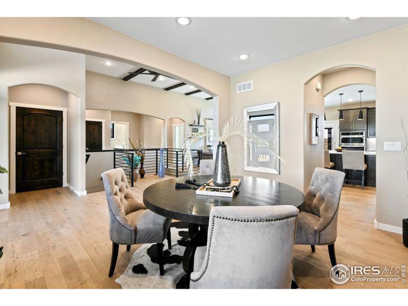 Wonderful layout from dining room to living area, or through the butlers pantry to the modern kitchen