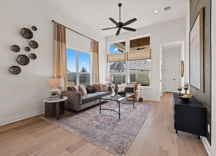 Furnished interior view inside a new home in Santa Rita Ranch – Townhomes, Liberty Hill (Image 4).