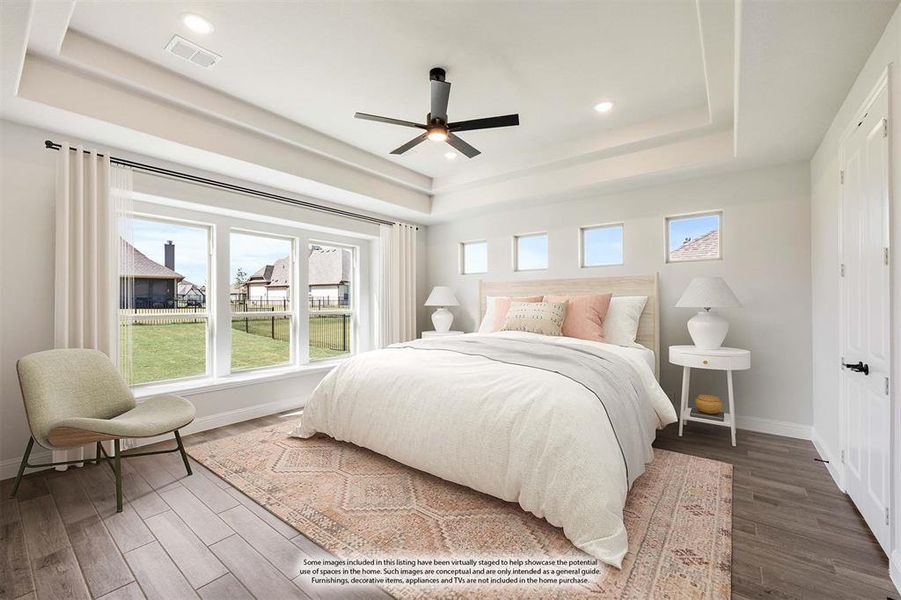 Furnished interior view inside a new home in Abe's Landing, Granbury (Image 9).