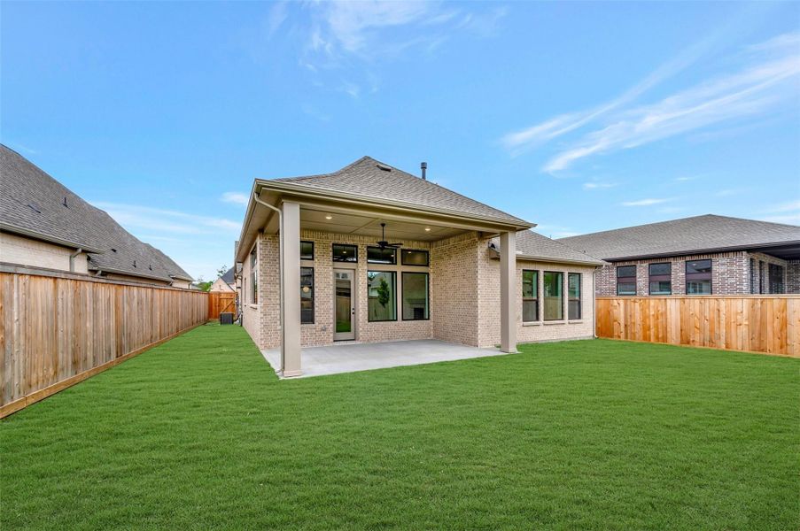 Exterior details and patio area of a home in Kresston - Enclave Collection, Montgomery (Image 3). Exterior details and patio area of a home in Kresston - Enclave Collection, Montgomery (Image 3).