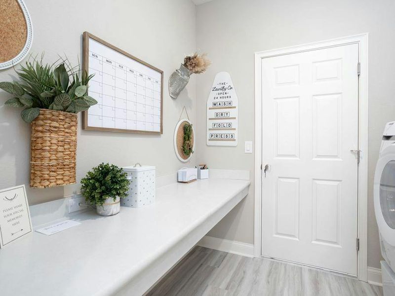 You`ll appreciate built-in convenience, such as this drop zone at the garage entry - Shelby II by Highland Homes