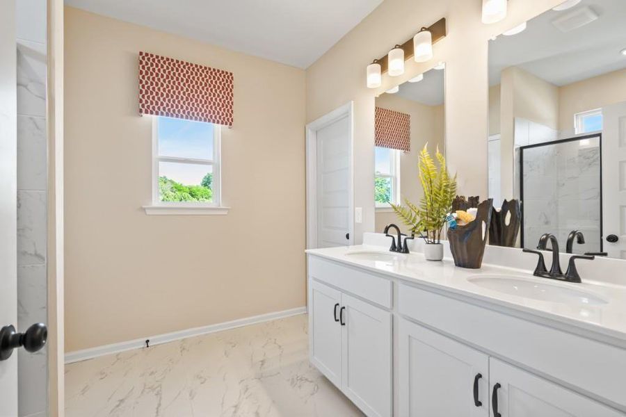Furnished interior view inside a new home in The Andros, Dalton (Image 30).
