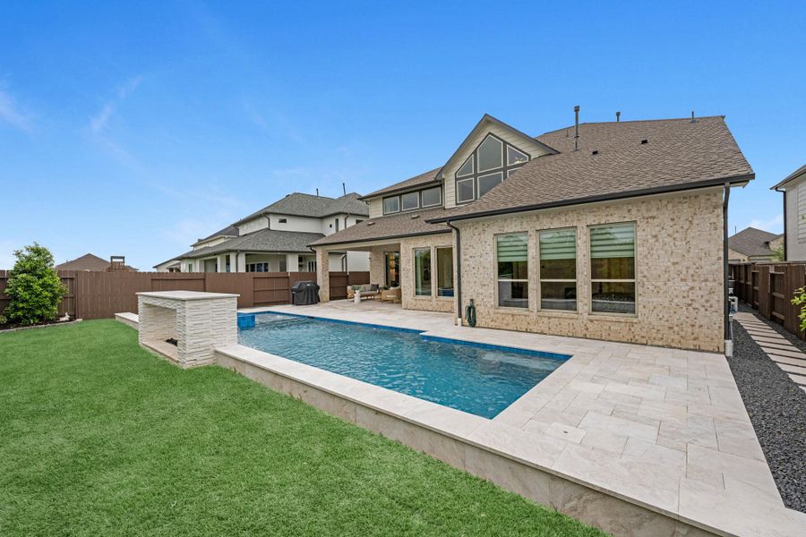 Newly built pool & spa.