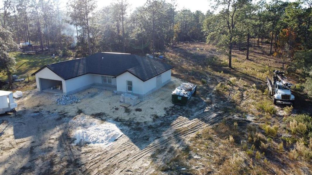 In-progress construction of a new home in , Dunnellon, FL (Image 2).