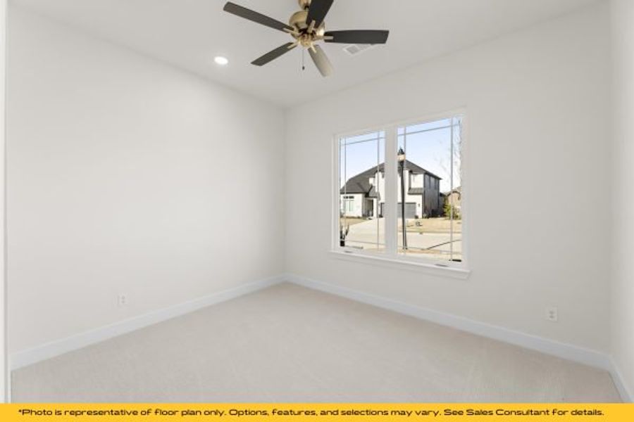 Representative unfurnished interior of a home built from the The Cayman by Stonefield Homes in The Highlands, Rockwall (Image 94).