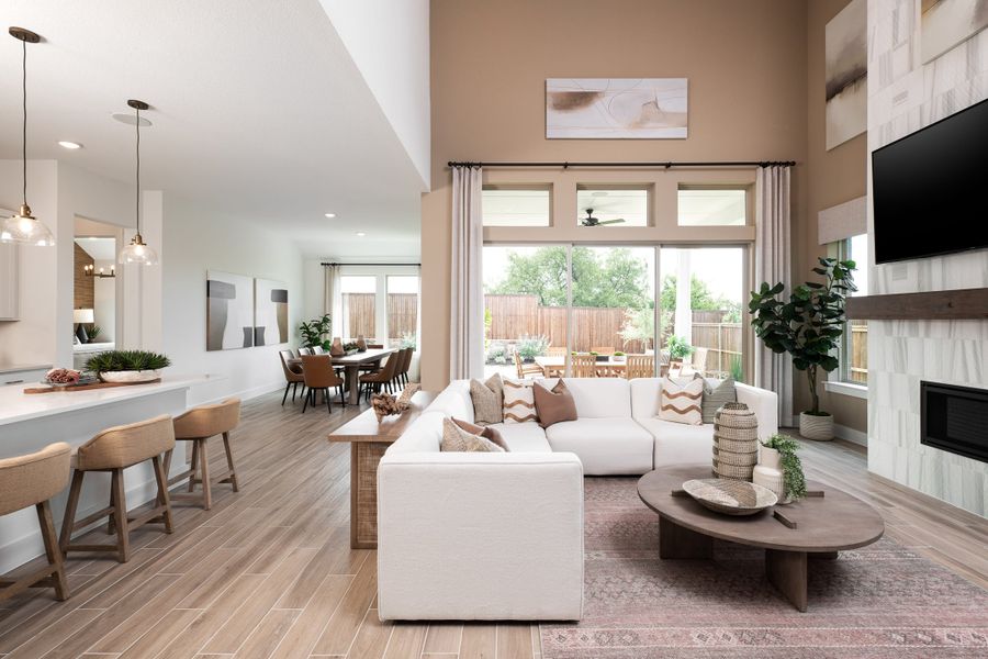 Representative furnished interior of a home built from the Logan by Tri Pointe Homes in Bridgewater, Midlothian (Image 9).