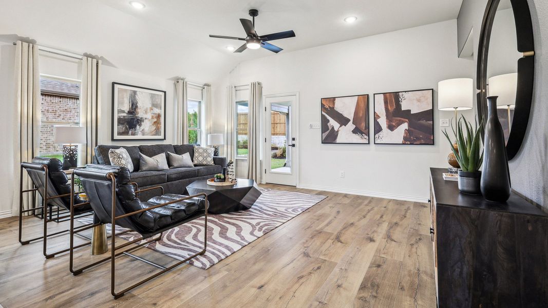 Representative furnished interior of a home built from the Oleander by Brightland Homes in Churchill, Anna (Image 4).
