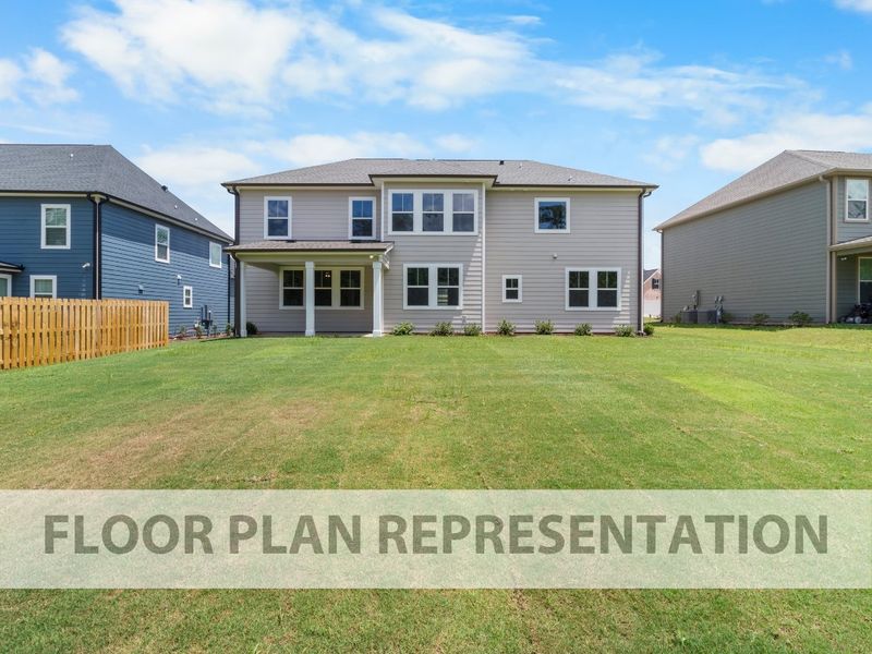 Representative exterior details of a home built from the Oglethorpe by Ivey Homes in Tillery Park, Grovetown (Image 1).