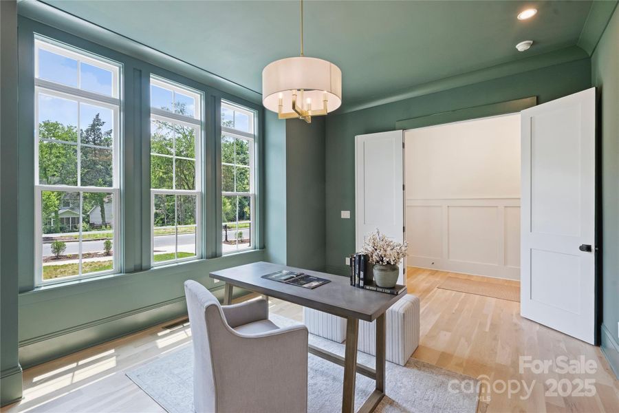 Furnished interior view inside a new home in , Charlotte (Image 17).