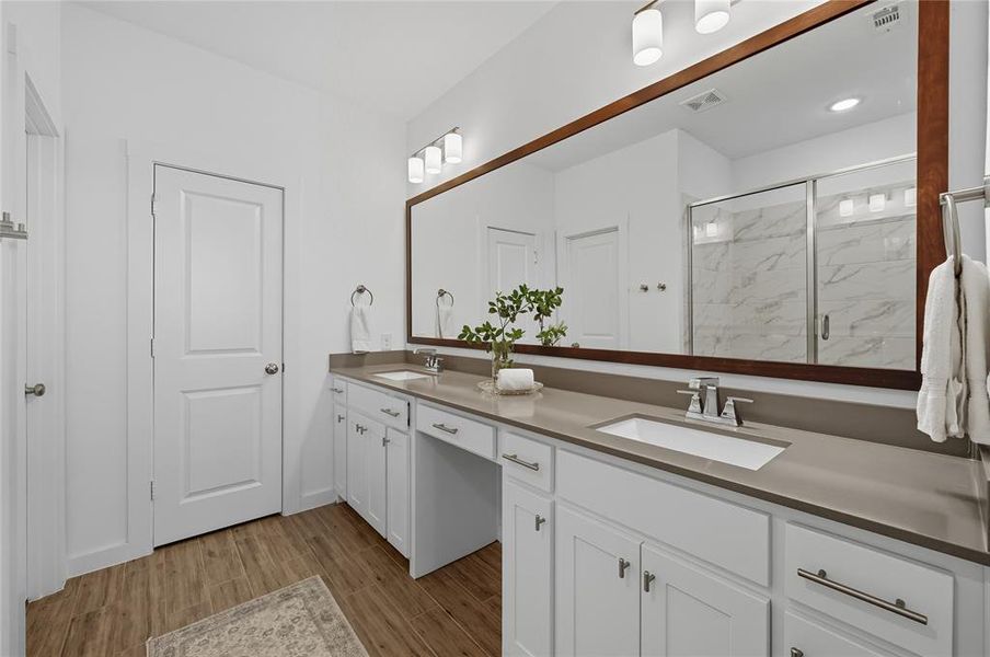 Furnished interior view inside a new home in , Flower Mound (Image 23).