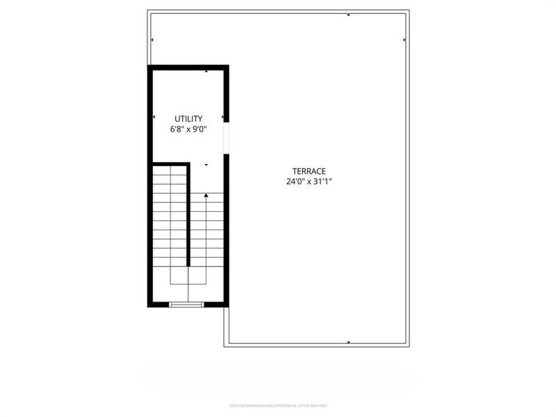 2D floor plan layout of this home in , Dallas, TX (Image 7).