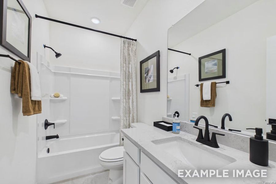 Furnished interior view inside a new home in Morgan Meadows, San Antonio (Image 29).