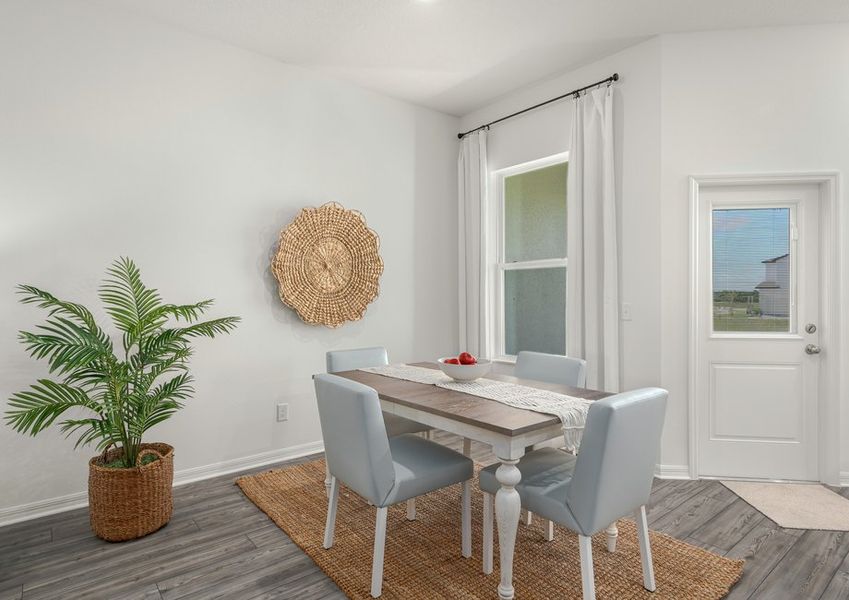 The dining room of the Pensacola plan.