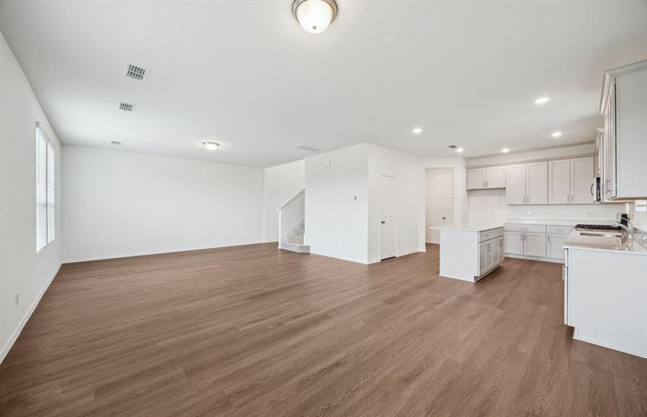 Gathering room with view of main living areas