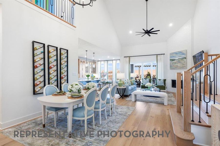 Furnished interior view inside a new home in Wildflower Ranch, Dish (Image 16).