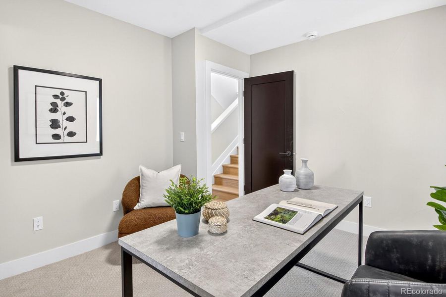 Furnished interior view inside a new home in , Denver (Image 6). Furnished interior view inside a new home in , Denver (Image 6).