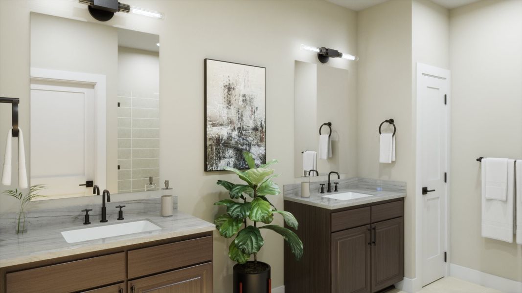 Representative furnished interior of a home built from the 4013 by Risewell Homes in Parkton Square, Kyle (Image 14).