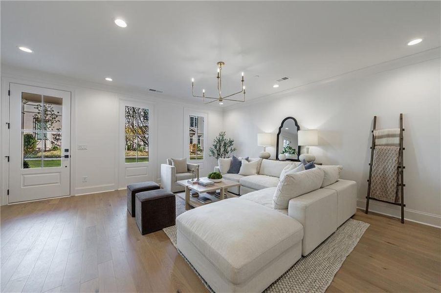 Furnished interior view inside a new home in , Alpharetta (Image 18). Furnished interior view inside a new home in , Alpharetta (Image 18).