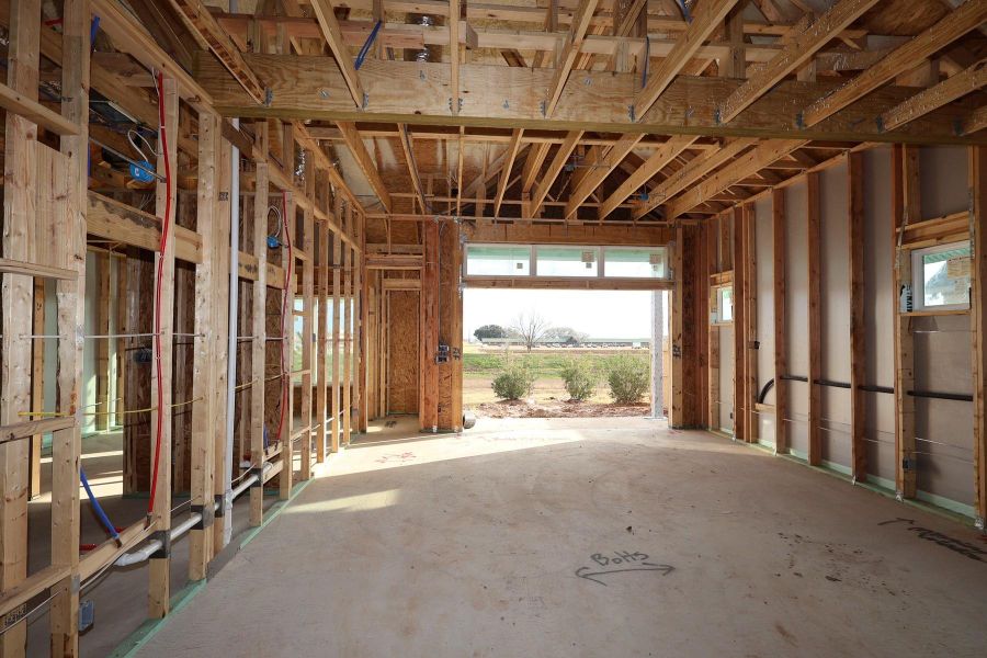 In-progress construction of a new home in Harvest Green 45', Richmond, TX (Image 6). In-progress construction of a new home in Harvest Green 45', Richmond, TX (Image 6).