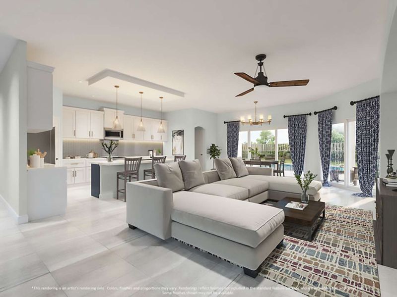 Representative furnished interior of a home built from the Avery by Paytas Homes in The Reserve at Victoria, Deland (Image 27).