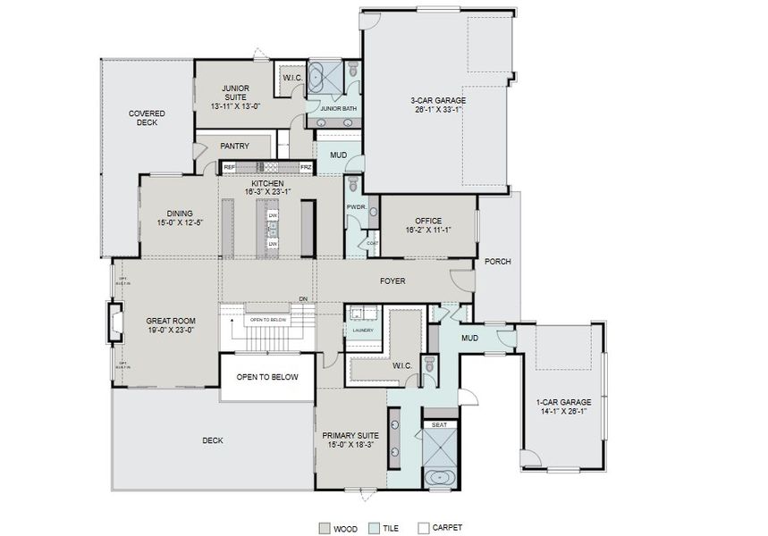 2D floor plan layout for the Aspen by Work Shop Colorado in Signature at Crystal Valley, Castle Rock, CO (Image 4). 2D floor plan layout for the Aspen by Work Shop Colorado in Signature at Crystal Valley, Castle Rock, CO (Image 4).