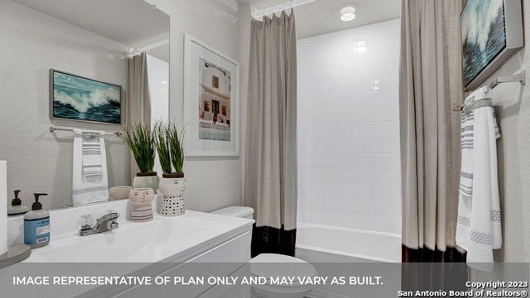 Furnished interior view inside a new home in Navarro Fields, Seguin (Image 29).