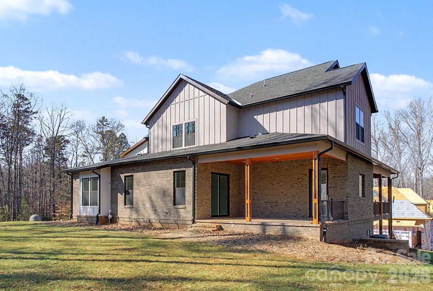 Exterior details and patio area of a home in , Charlotte (Image 28).