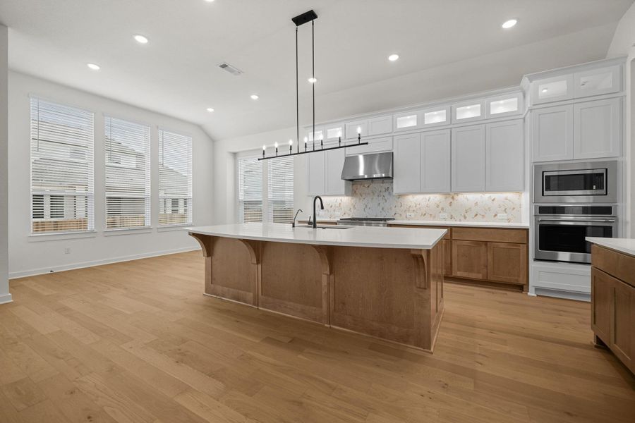 Furnished interior view inside a new home in Palmera Ridge: 60ft. lots, Leander (Image 4). Furnished interior view inside a new home in Palmera Ridge: 60ft. lots, Leander (Image 4).