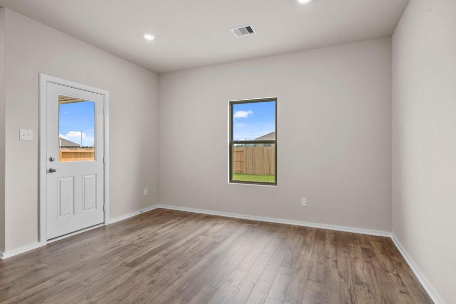 Spacious, unfurnished interior of a new home in Windrose Green, Angleton (Image 29). Spacious, unfurnished interior of a new home in Windrose Green, Angleton (Image 29).