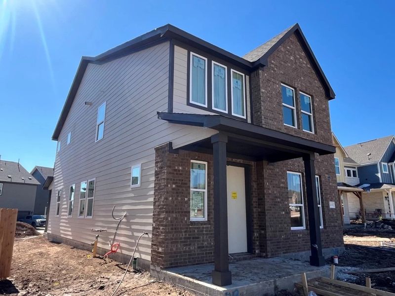 In-progress construction of a new home in Lariat, Liberty Hill, TX (Image 3).