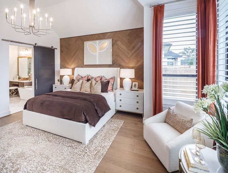 Furnished interior view inside a new home in Sienna, Missouri City (Image 10).